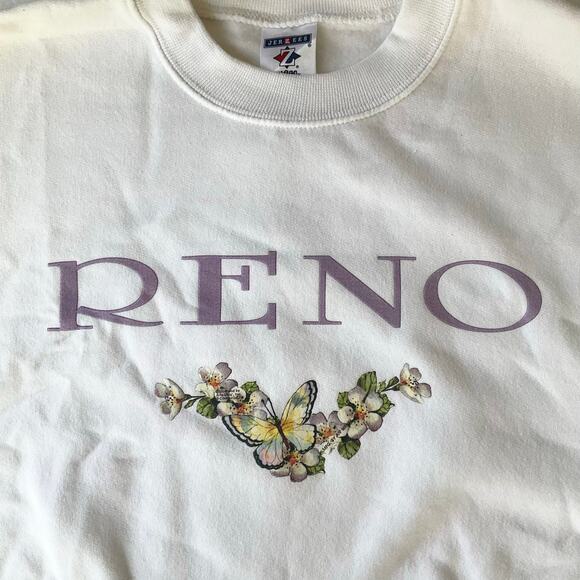 erzees Women’s Long Sleeve Screw Neck Thick Sweatshirt size L, White, Reno - Picture 5 of 8